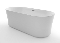 KEN17080 KENSTON Ванна акриловая белая, свободностоящая, в комплекте с сифоном и металлической рамой