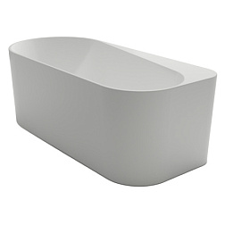 FAN17080 R FANO Ванна акриловая белая, пристенная, в комплекте с сифоном и металлической рамой, прав