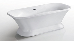 BOR18090 BORDEAUX Ванна белая акриловая, свободностоящая, в комплекте с сифоном и металлической рамо