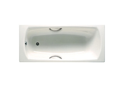 Стальная ванна Swing 170х75 см, со звукоизоляцией, отсутст. упаковка, с отв. для ручек, толщина 2.4мм, антискользящее покр., Roca